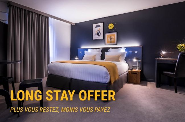Best Western Plus Suitcase Paris - La Défense : Offre Longstay : Remise de 20% sur notre site web officiel en réservant 3 nuits et plus à l'hôtel
